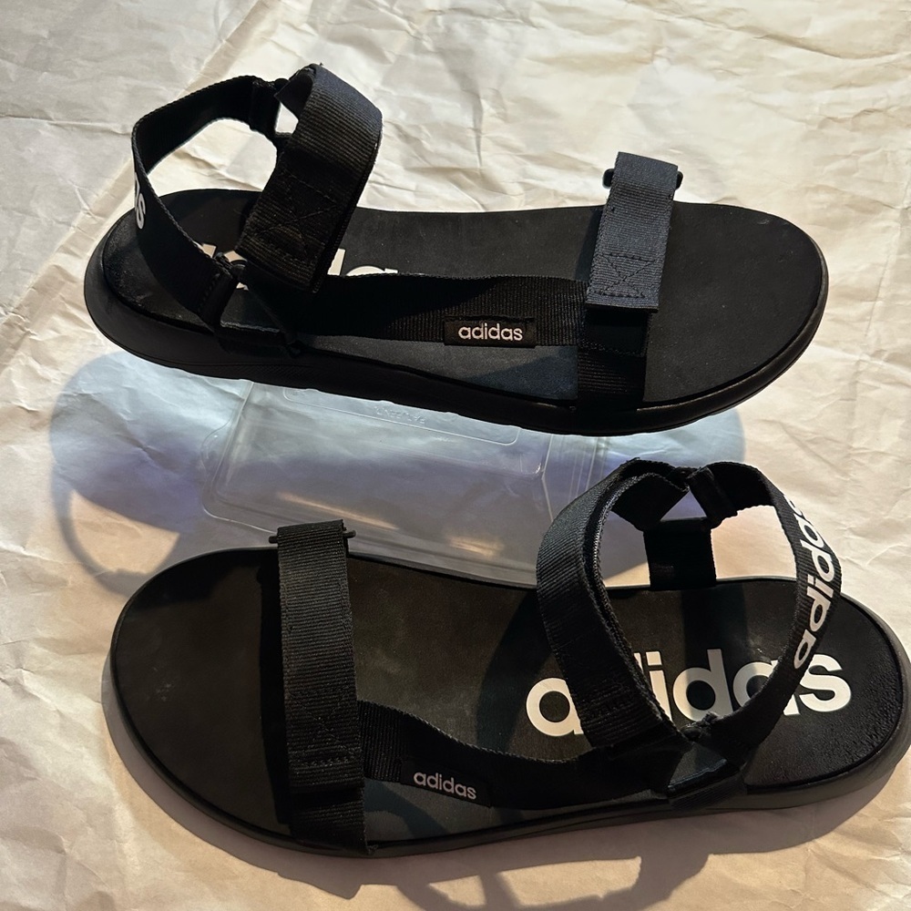 Adidas Black Adjustable Sandals - Picture 3 of 9